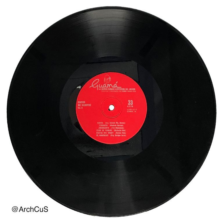 LP record "Exitos de siempre Vol. II" (Guamá / EGREM, LDG-2018) - Image 3