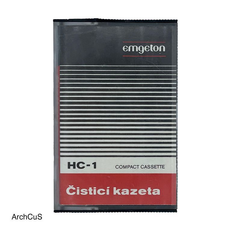 "Emgeton" cassette head-cleaning tape (limpiacabezales) HC-1, in case