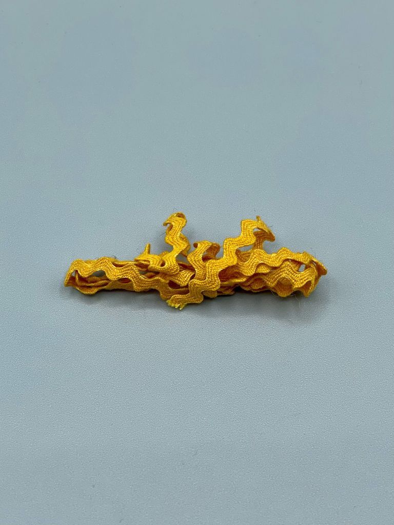 Rick-rack braid trim, golden-yellow - Image 2