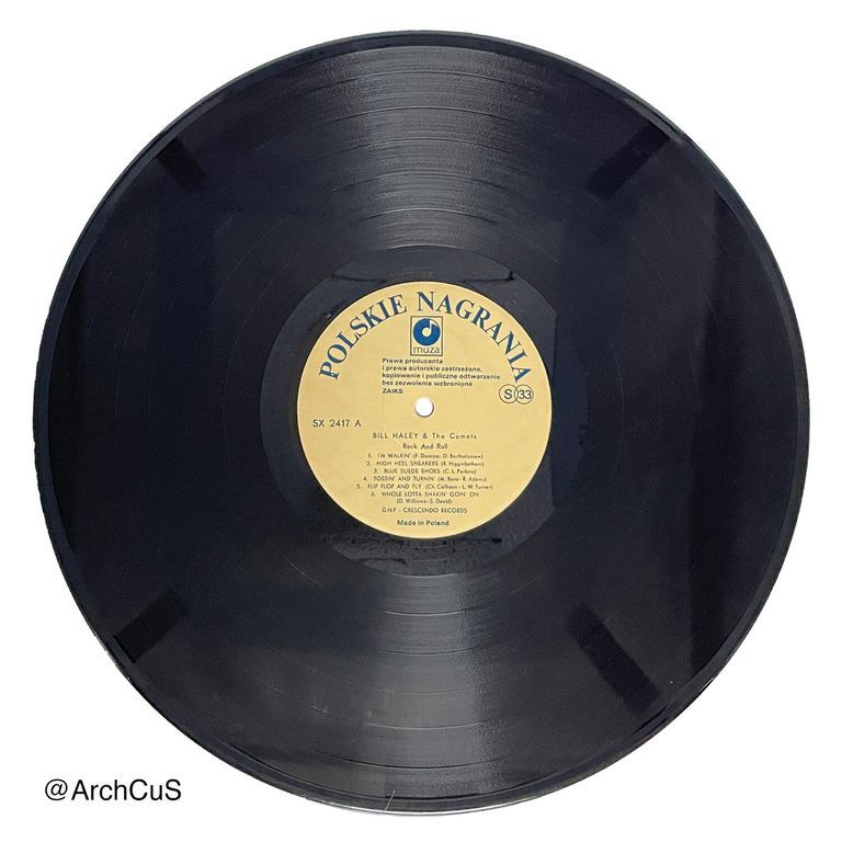 LP record "Bill Haley & The Comets" (Polskie Nagrania "Muza" 12″ 33⅓ rpm LP, SX 2417) - Image 3