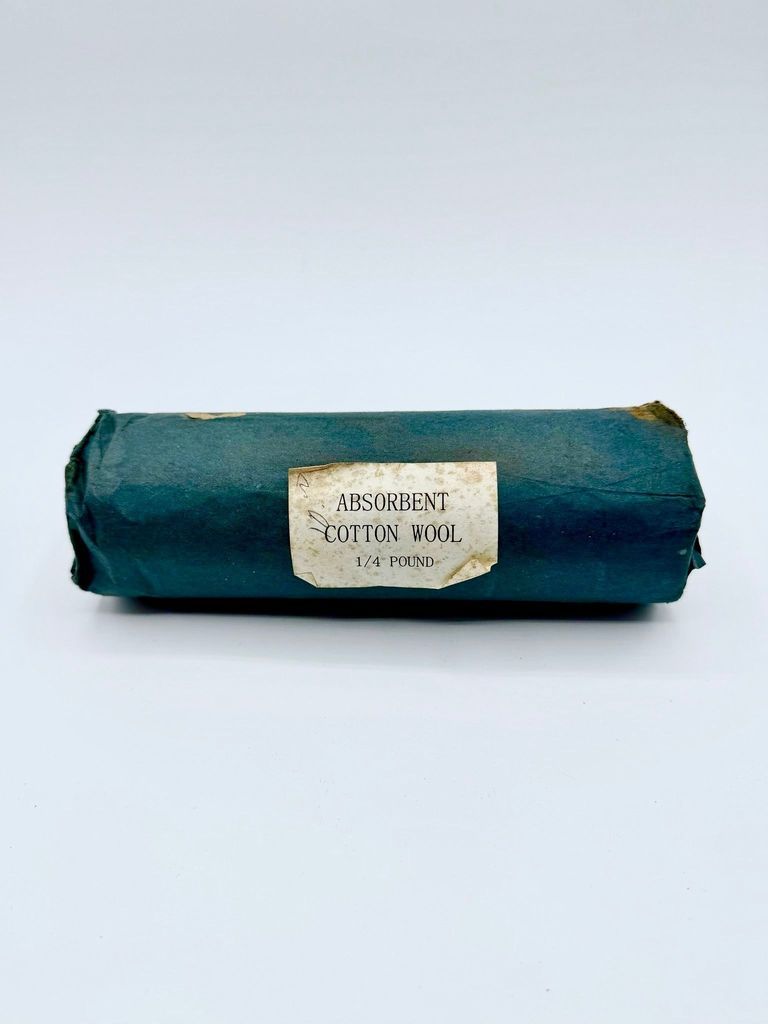 Absorbent cotton wool roll, 1/4 pound — unattributed (plain-label)