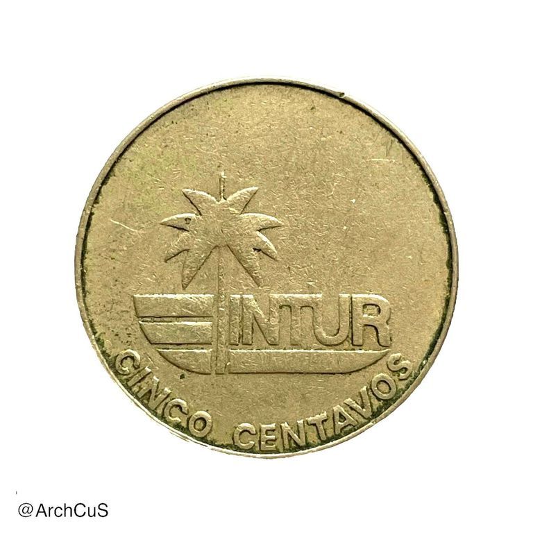 Cuba INTUR 5‑centavos tourist coin, 1981 (Polymita snail) - Image 2