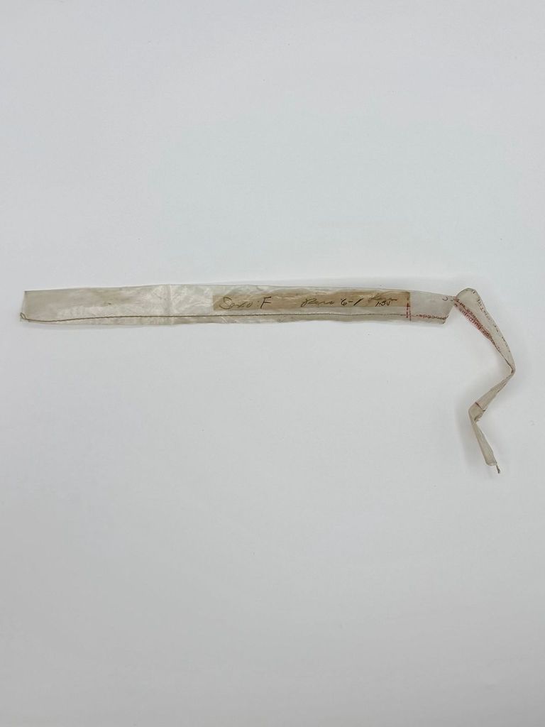 Hospital birth-identification bracelet, 1973