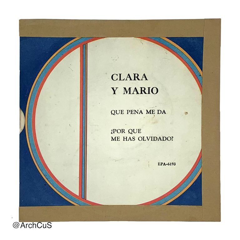 EP record "Clara y Mario" (Areíto/EGREM 7″ 45 rpm EP, EPA-6193) - Image 2