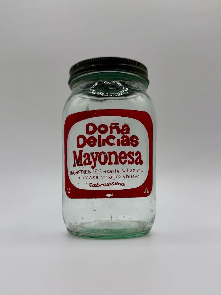 "Doña Delicias" mayonnaise (mayonesa), glass jar with lid - Image 2