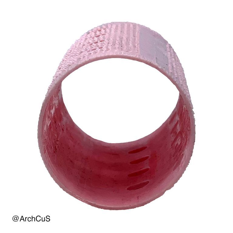 Plastic hair roller, pink - Image 2