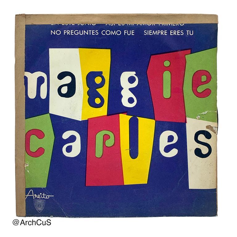 EP record "Maggie Carlés" (Areíto/EGREM 7″ 45 rpm EP, EPA-6152)