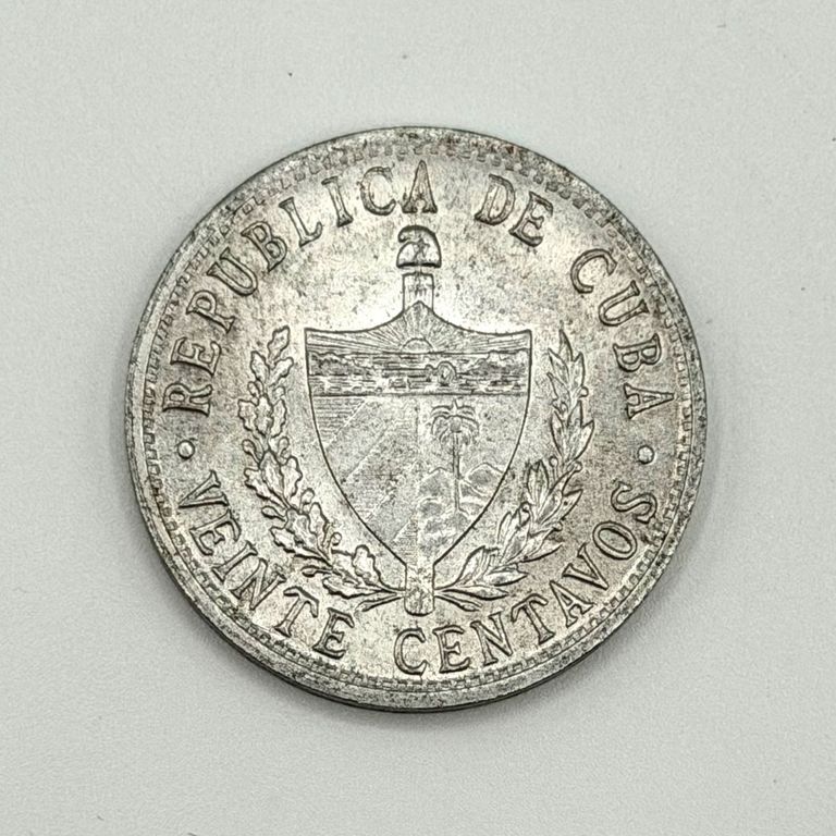 Cuba 20‑centavos coin, 1969 - Image 4