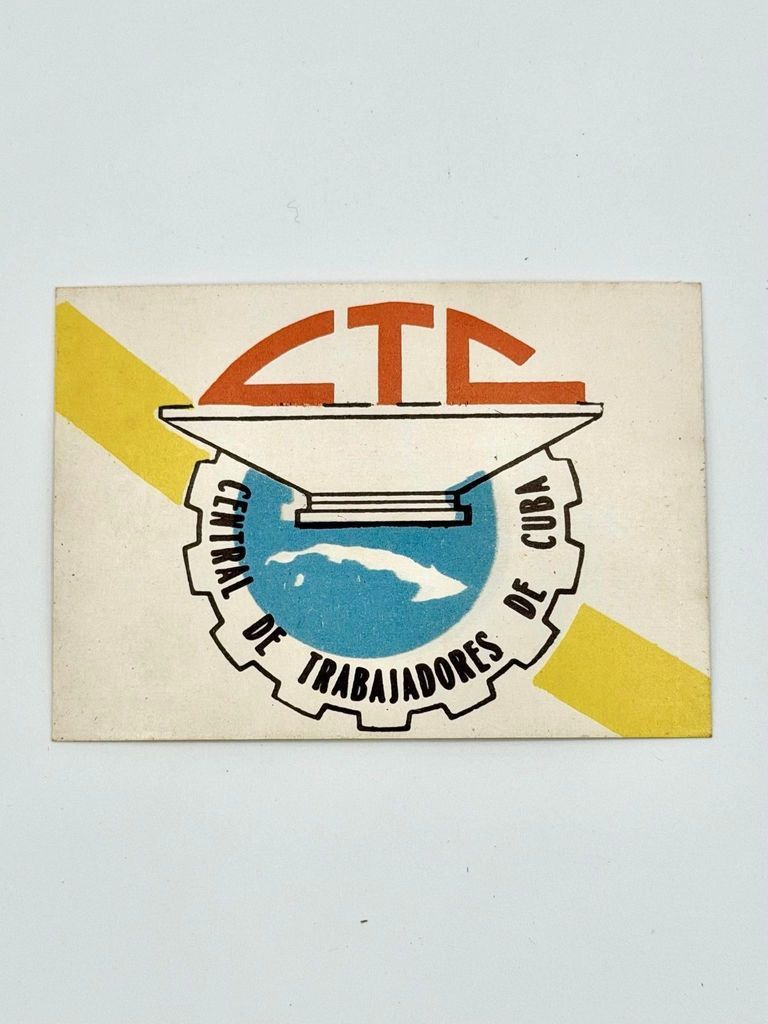 CTC emblem card — Central de Trabajadores de Cuba