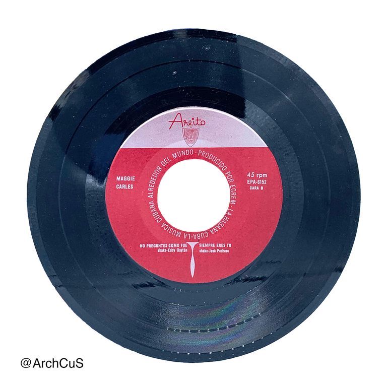 EP record "Maggie Carlés" (Areíto/EGREM 7″ 45 rpm EP, EPA-6152) - Image 3