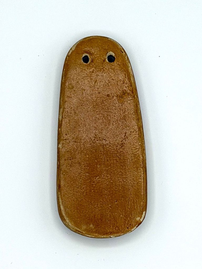 Clay Pendant with Stylized Anthropomorphic Face - Image 2