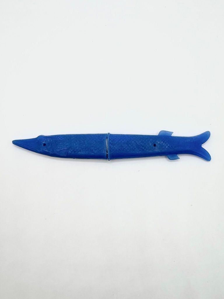 Fish-form (Pike / "Щука") nesting cutlery set (fork and knife) - Image 2