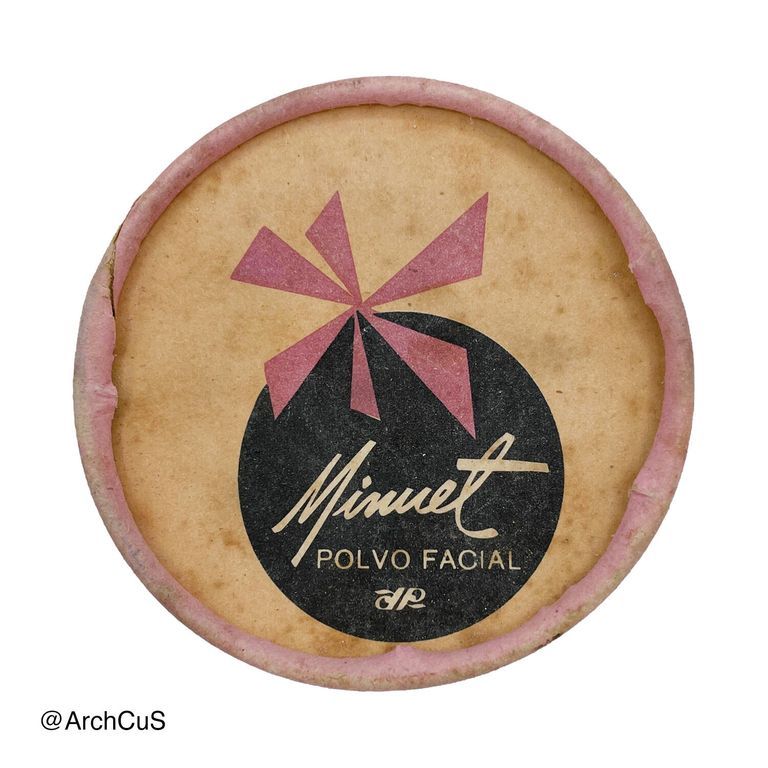 "Minuet" face powder (polvo facial) box