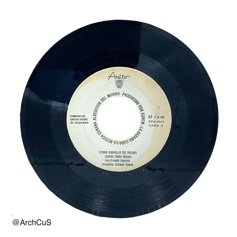 EP record "Tambores de Enrique Bonne" (Areíto/EGREM 7″ 45 rpm EP, EPA-6301) - Image 3