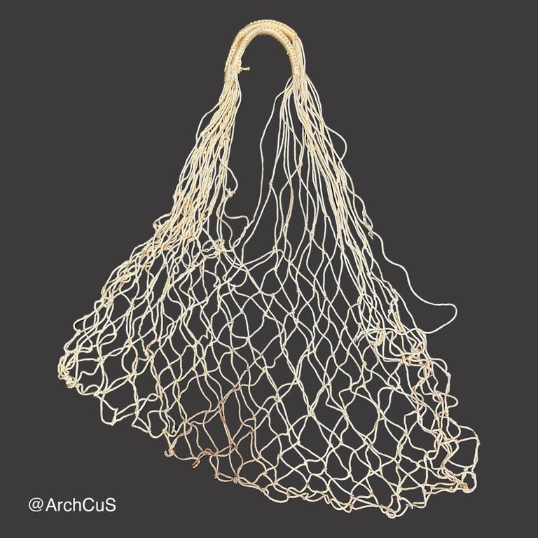 Macramé net shopping bag (jaba)