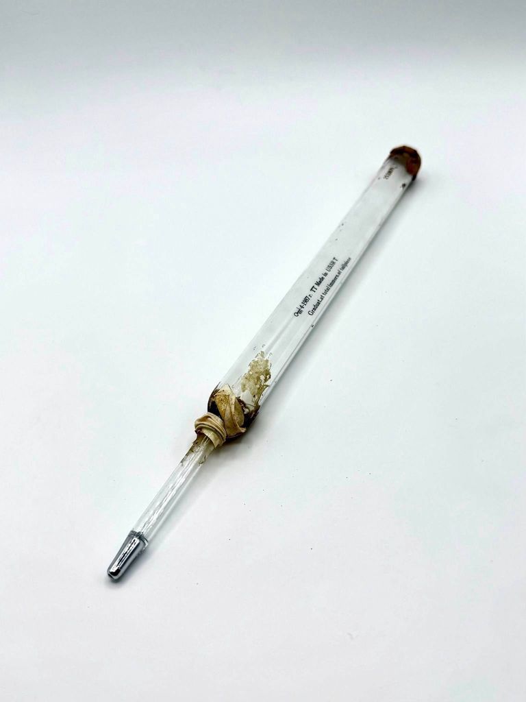 Glass alcoholometer, with paper case - Image 2