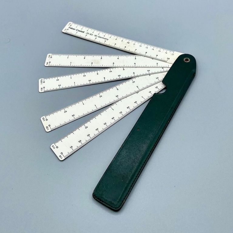 Fan-type pocket reduction-scale ruler, Faber-Castell 20/83