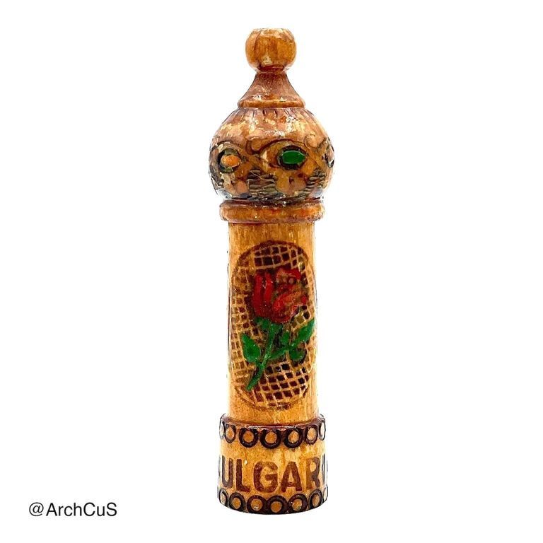 Bulgarian rose-oil souvenir flask