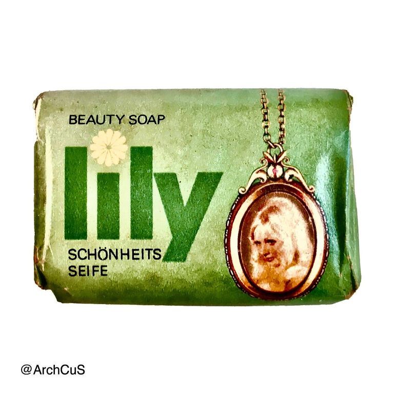 "lily" beauty soap, green package