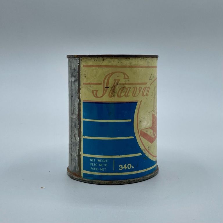 "Slava" Soviet Tourist Pork Luncheon Meat — Empty Can (340 g) - Image 3