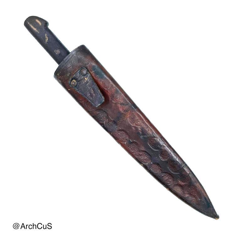 Utility Knife and Tooled-Leather Sheath