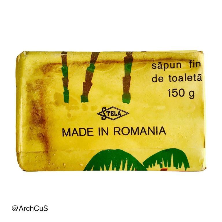 "Palmier" toilet soap, yellow wrapping - Image 2