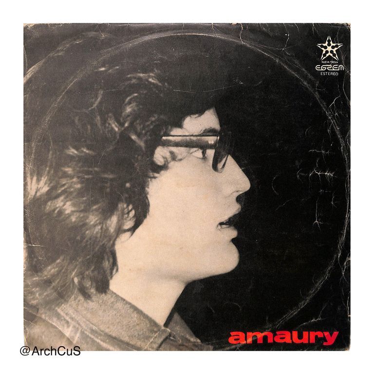 LP record album — Amaury Pérez, Amaury (EGREM / Areíto, LD-3580), jacket and disc