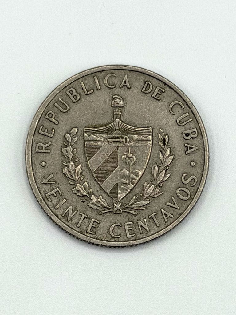 Cuba 20‑centavos coin, 1962 - Image 3