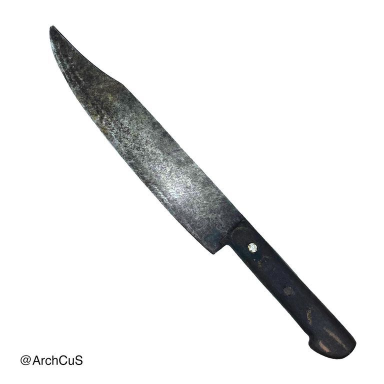 Utility Knife and Tooled-Leather Sheath - Image 3