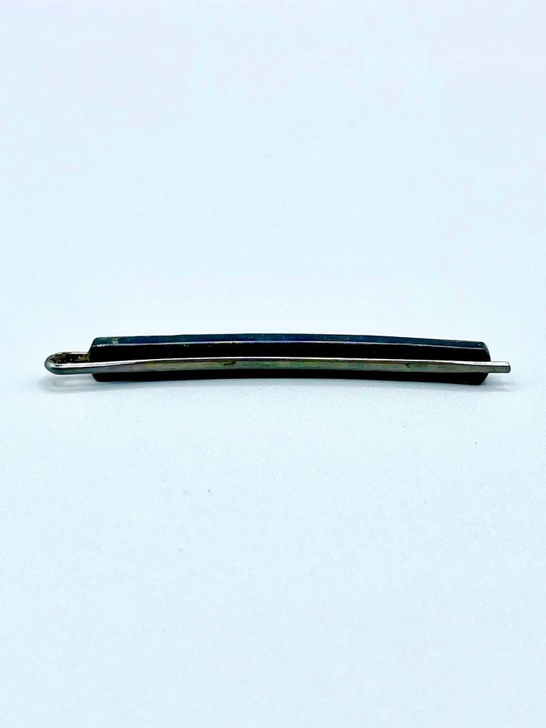 Confetti-lucite bobby pin, dark ground - Image 2