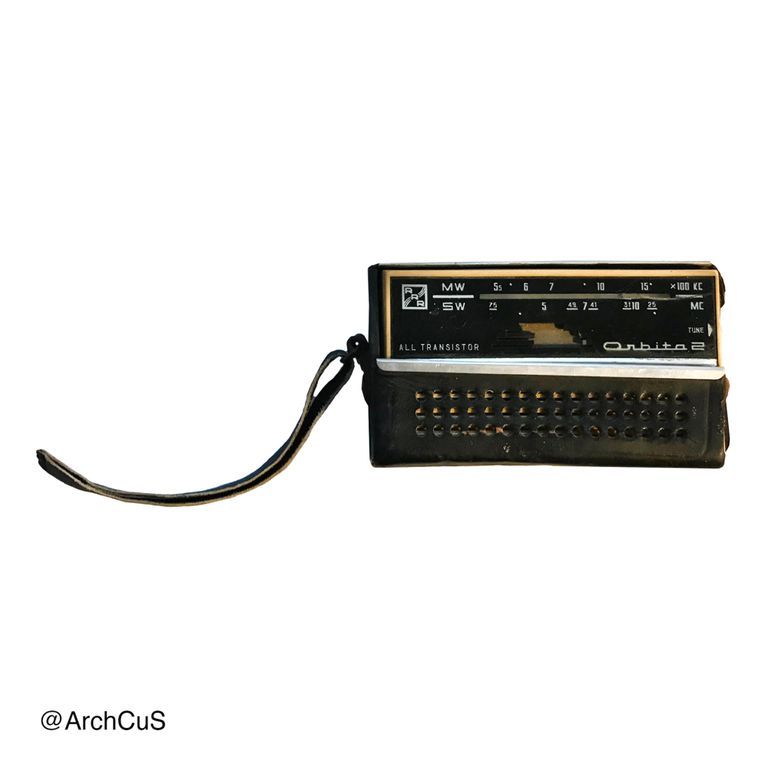 "Orbita 2" Pocket Transistor Radio (RRR, Riga) with Leatherette Case — Export Model - Image 2