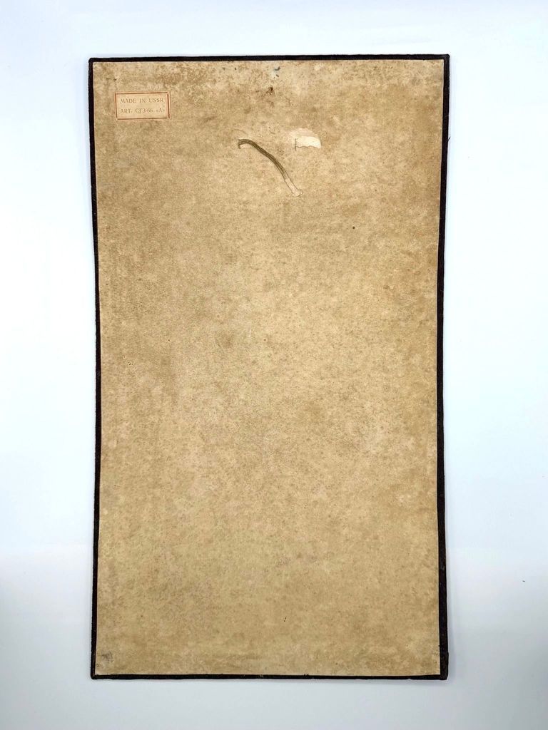 Straw-marquetry wall picture, floral bouquet (roses) - Image 2