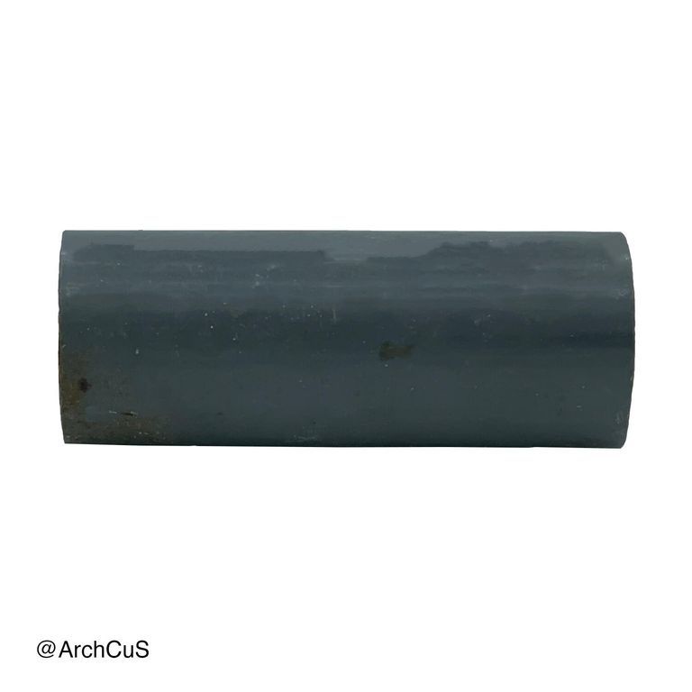 Hair roller, improvised from plastic pipe (artisanal)