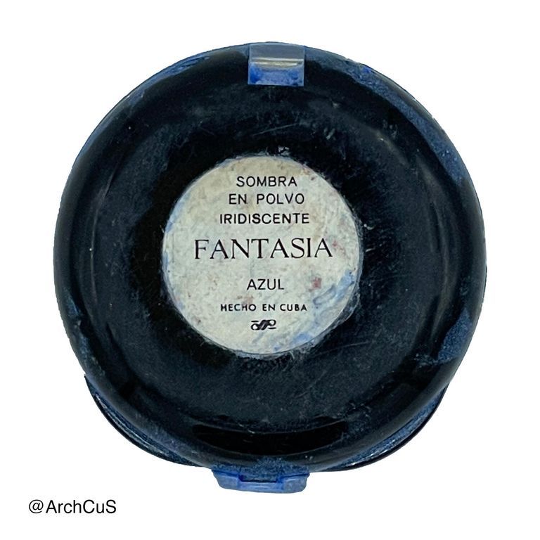 "Fantasía" iridescent eye shadow (sombra en polvo iridiscente), shade "Azul" (blue) - Image 4
