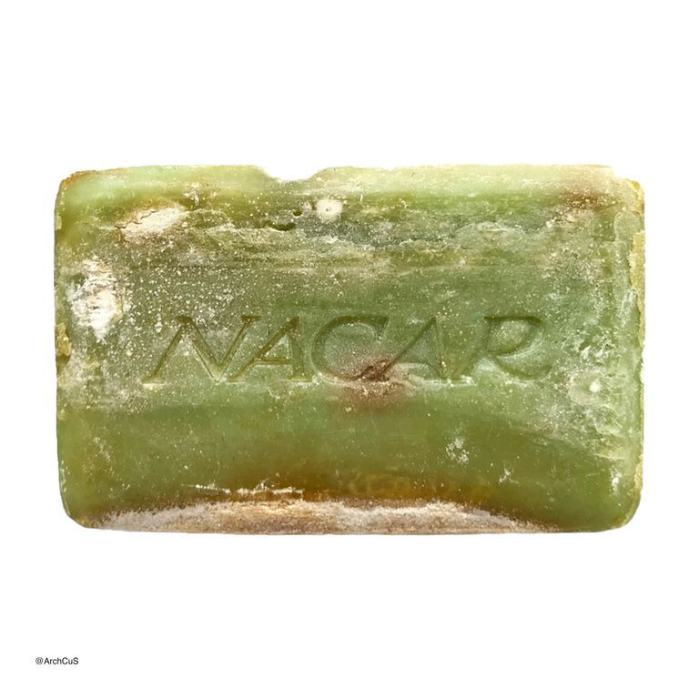 Bar of "Nácar" bath soap (green)