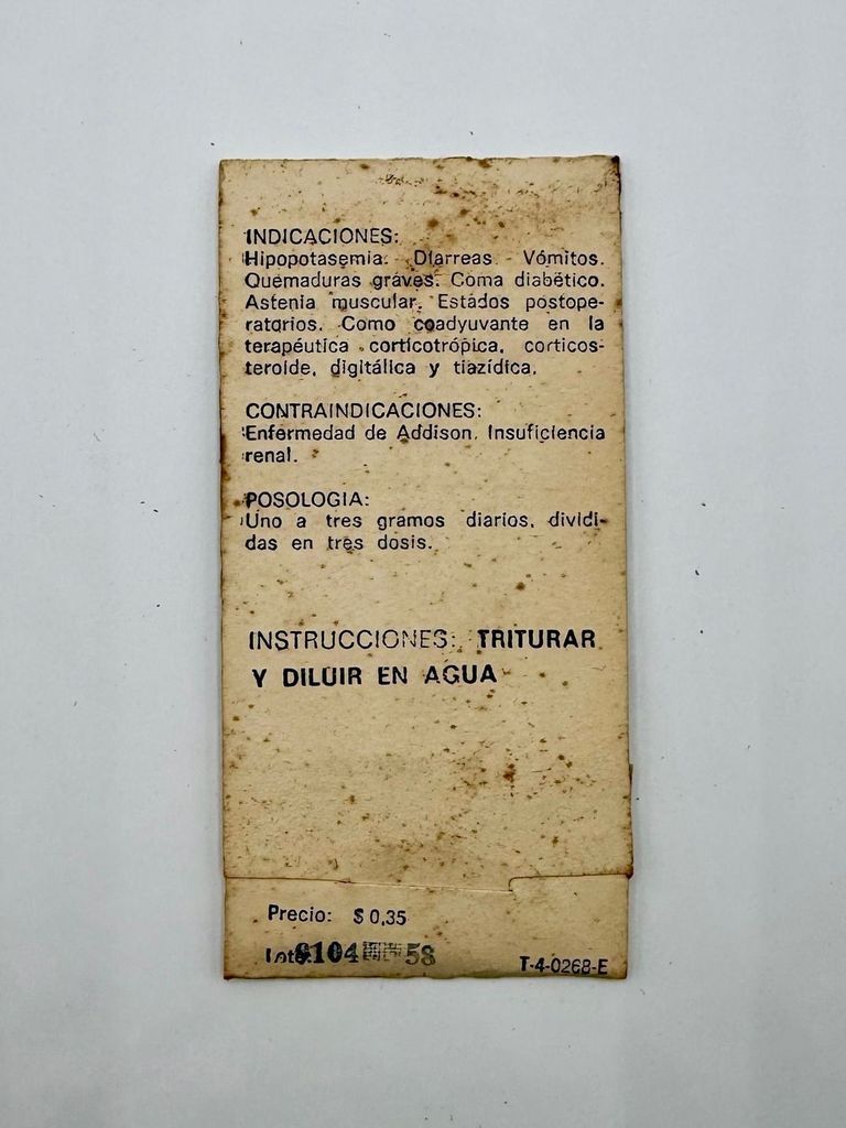 Packaging of potassium chloride "Electrolito" tablets - Image 2