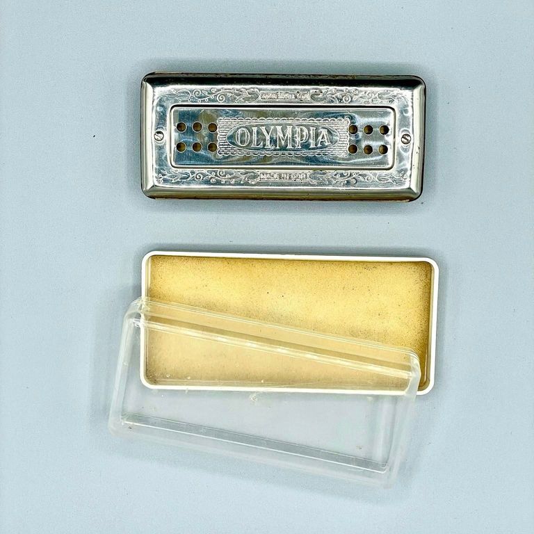 "Olympia" harmonica, double-sided, with plastic case - Image 3