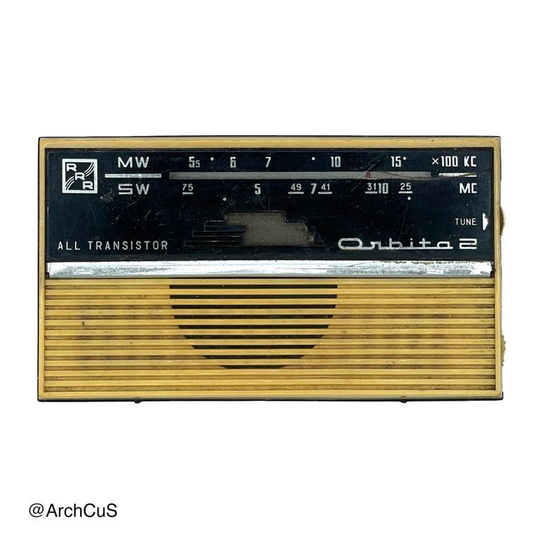 "Orbita 2" Pocket Transistor Radio (RRR, Riga) with Leatherette Case — Export Model - Image 4