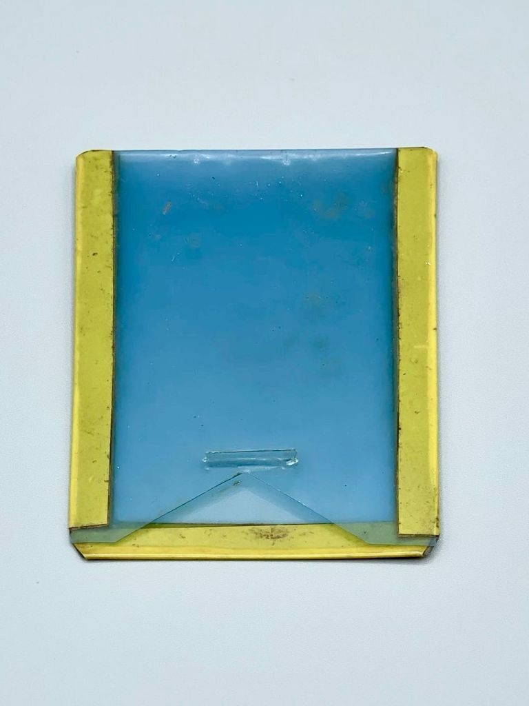 Hand-made ID card holder (sleeve) made from X-ray film and tape