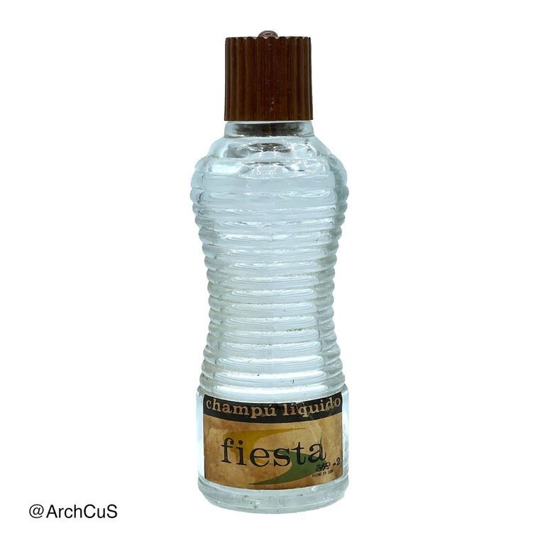 "Fiesta" liquid shampoo bottle (champú líquido)