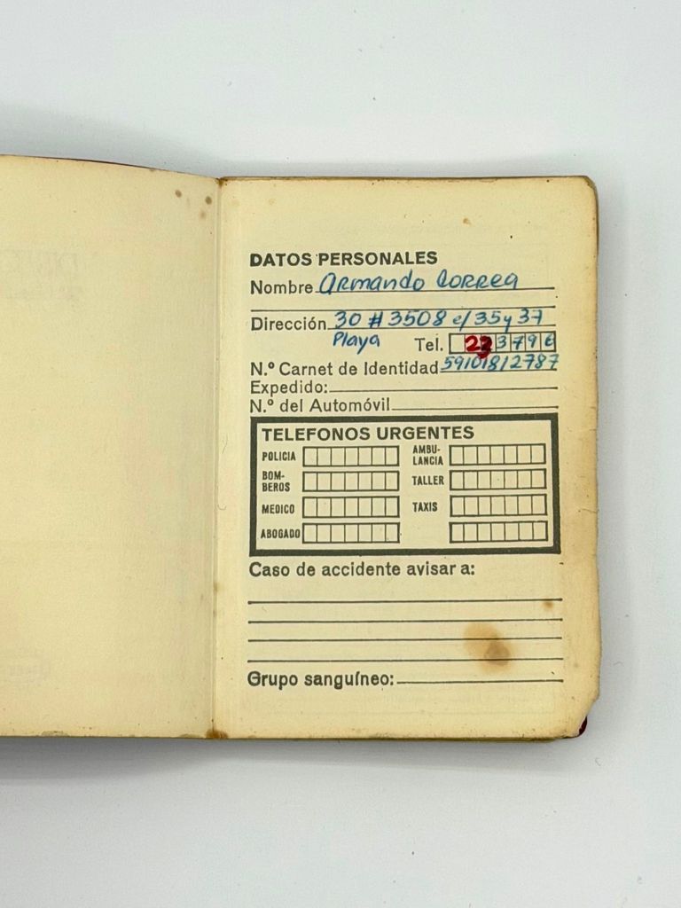 Personal Pocket Address & Telephone Agenda of Armando Lucas Correa (Havana) - Image 4