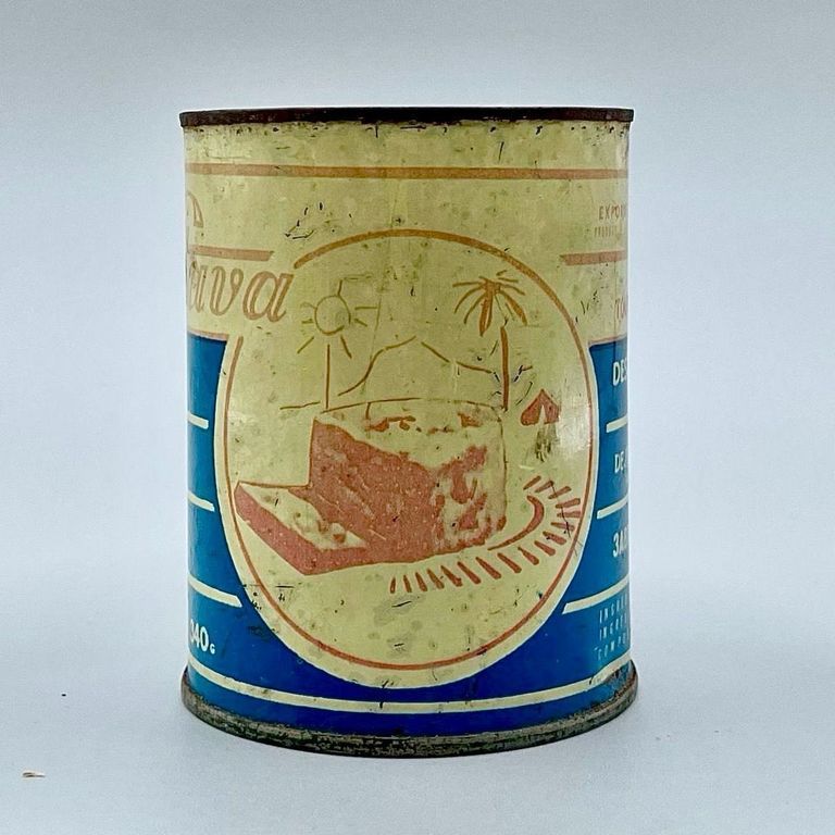 "Slava" Soviet Tourist Pork Luncheon Meat — Empty Can (340 g)