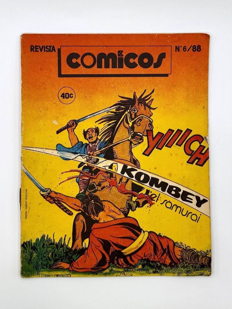 Revista Cómicos, Nº 6/88 (Cuban comics magazine) — cover feature "Kombey y el samurai"