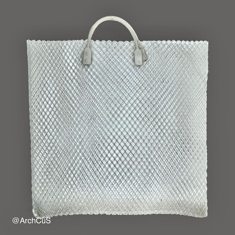 Net shopping bag (jaba), white