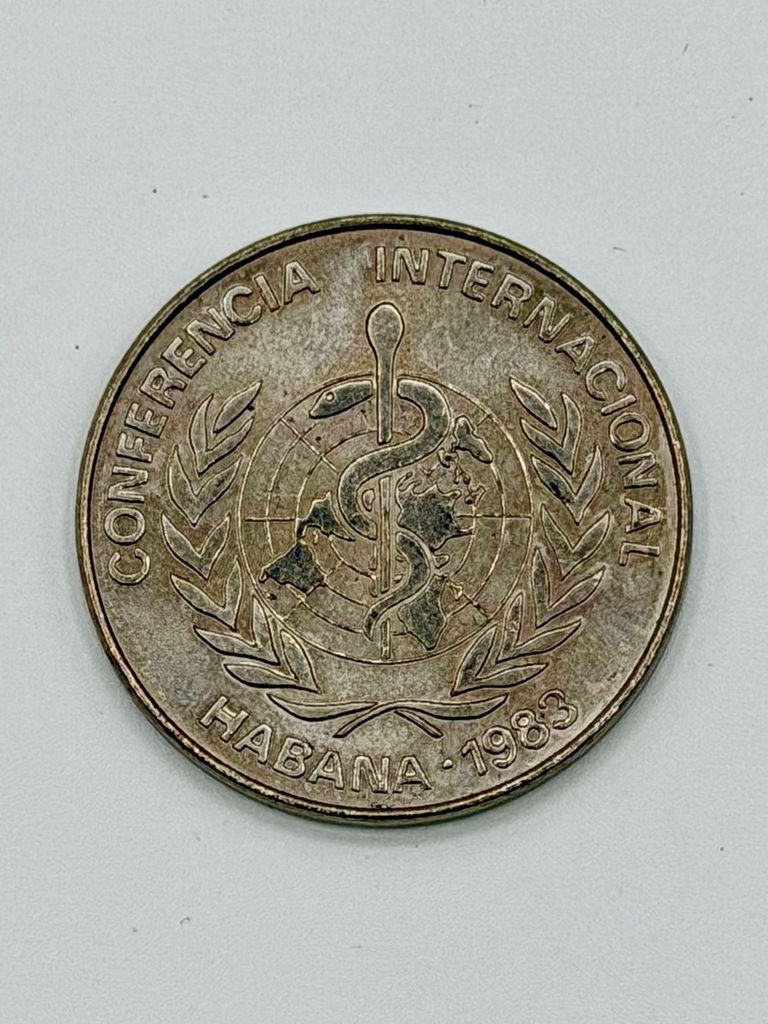 Commemorative medal — International Health Conference, Havana 1983 ("Salud para Todos") - Image 3