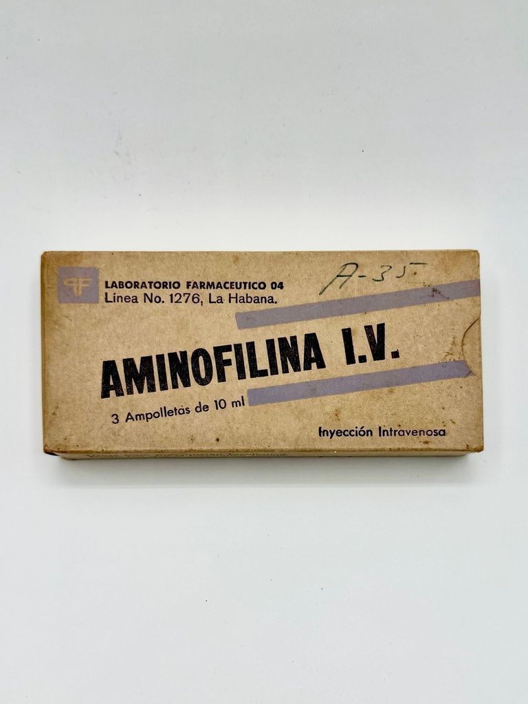 Aminophylline I.V. injectable ampoules, boxed