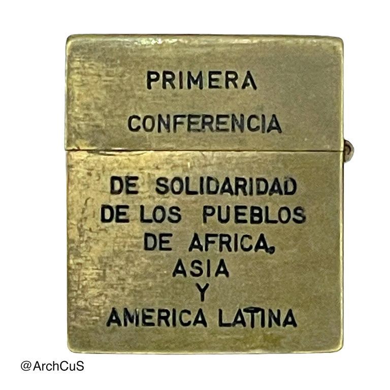 Commemorative Lighter — First Tricontinental Conference (Primera Conferencia de Solidaridad de los Pueblos de África, Asia y América Latina), Havana, 1966 - Image 2