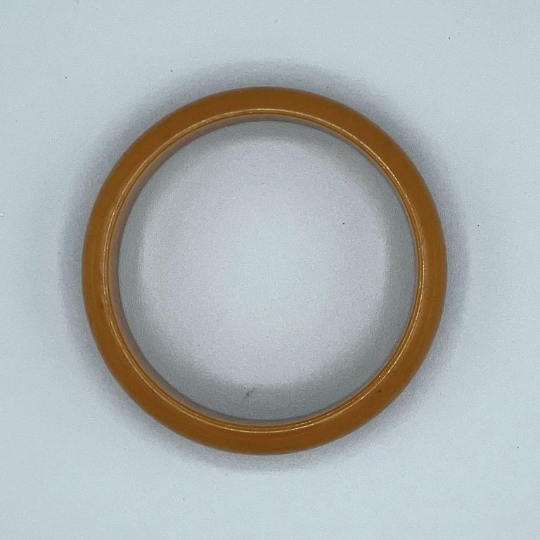 Bangle bracelet, butterscotch/amber plastic (Jablonec) - Image 3