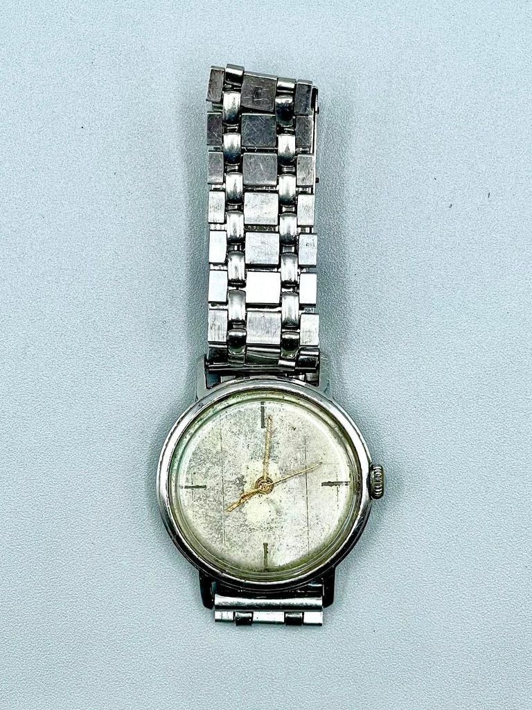 "Poljot" (ПОЛЁТ) automatic wristwatch, Soviet, with Cuban FAR presentation engraving
