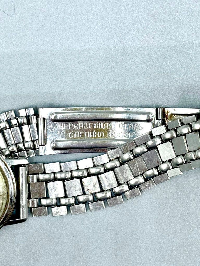 "Poljot" (ПОЛЁТ) automatic wristwatch, Soviet, with Cuban FAR presentation engraving - Image 3
